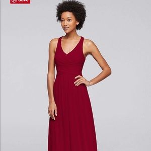 David’s Bridal Apple Red gown size 4